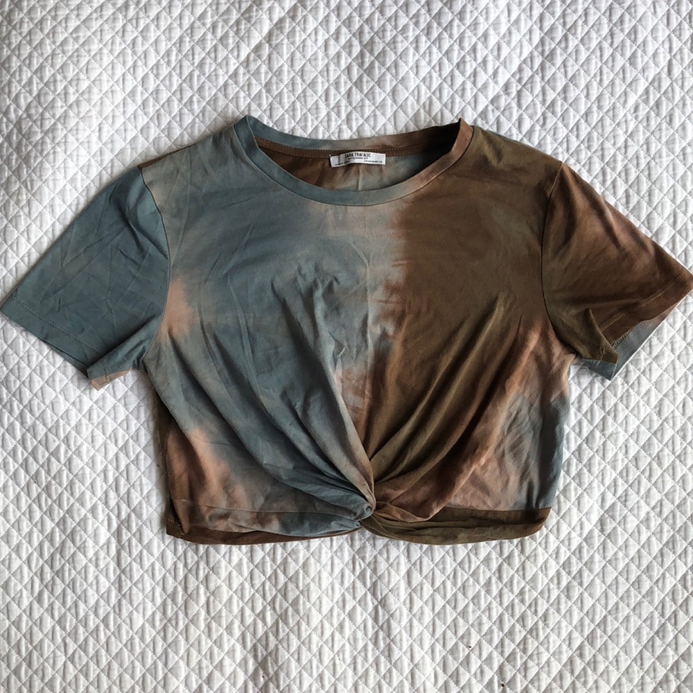 Zara Tie Dye Crop Top